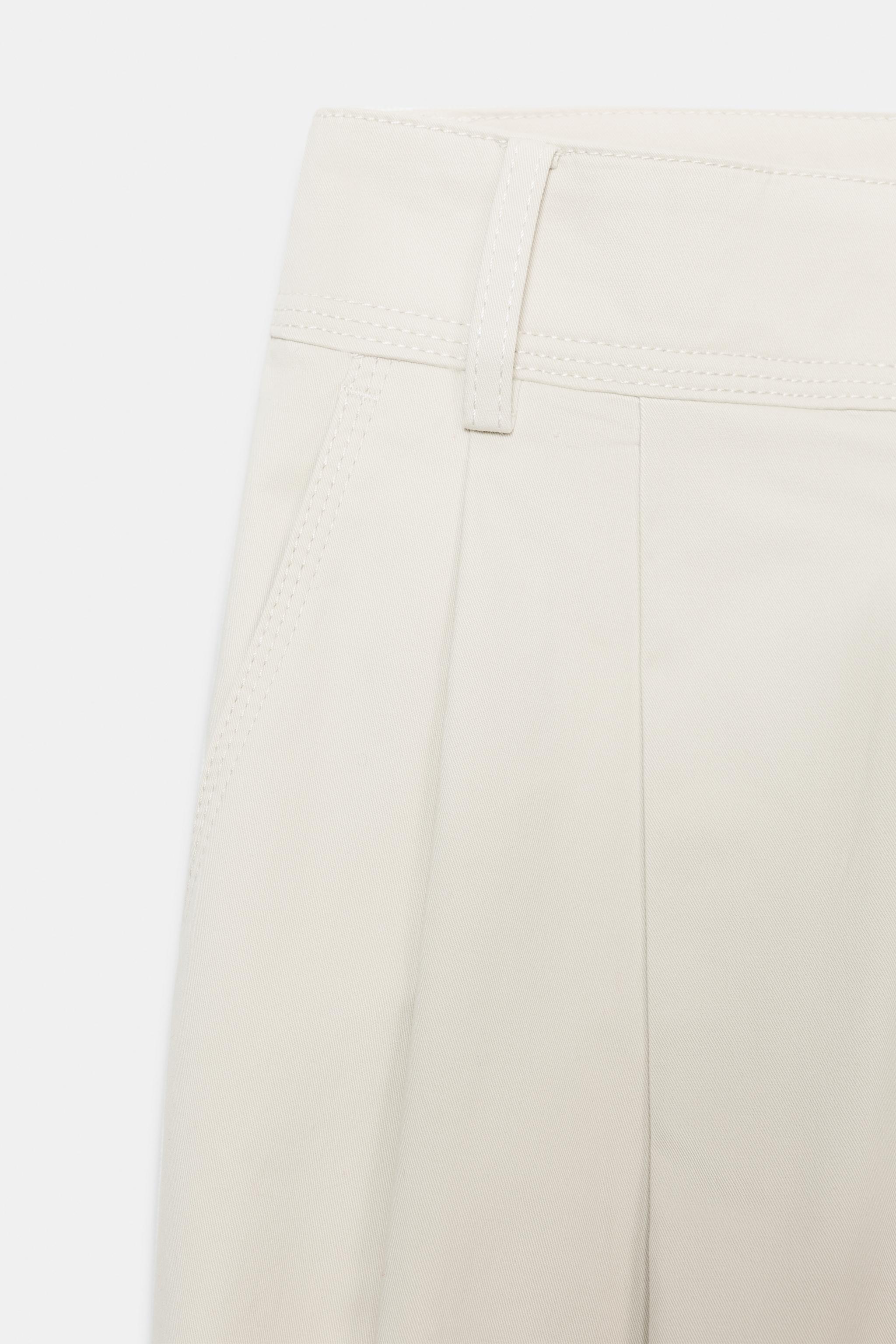PLEATED BARREL PANTS